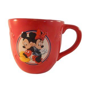 Disney 3D Coffee Mug Mickey Mouse Minnie Mouse Red Hallmark